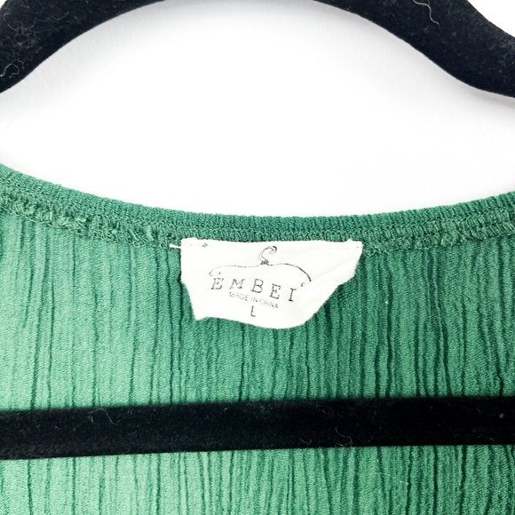 Ember Long Sleeve Deep Green Blouse - Picture 2 of 9